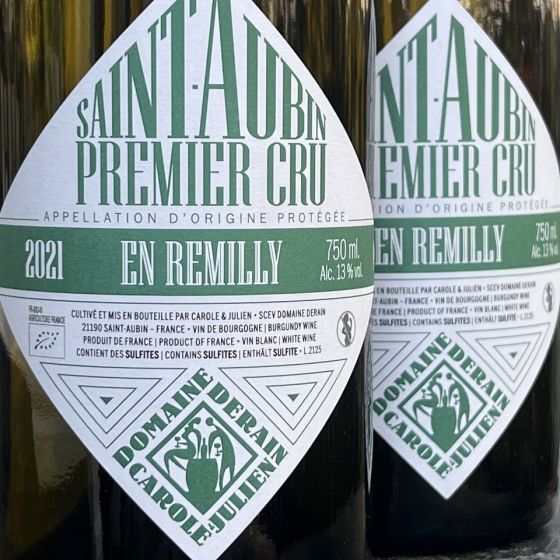 <b>Domaine Derain, Julien et Carole Altaber</b>|st aubin 1e cru "en remilly"|wit