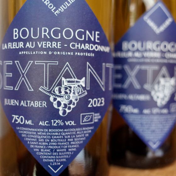 <b>Domaine Sextant, Julien et Carole Altaber</b>|la fleur au verre blanc|wit