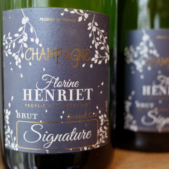 <b>Domaine Marc Henriët, Florine Henriët</b>|demi carte noir brut grand cru|mouss