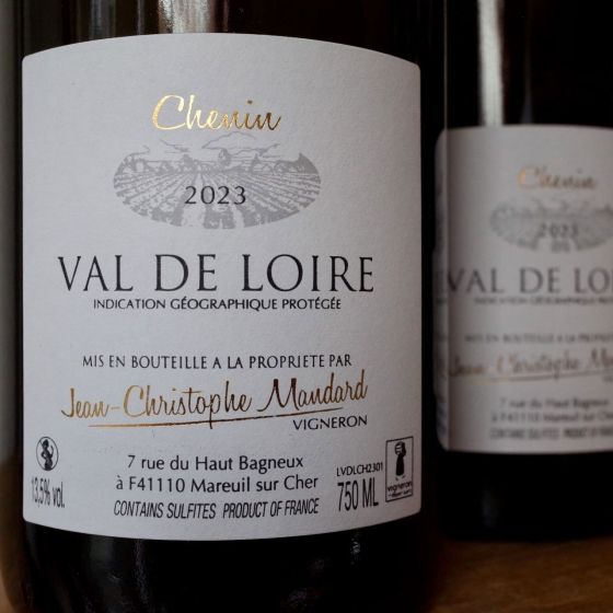<b>Domaine Mandard, Jean-Christophe et Jean-Baptiste Mandard</b>|touraine chenin|wit