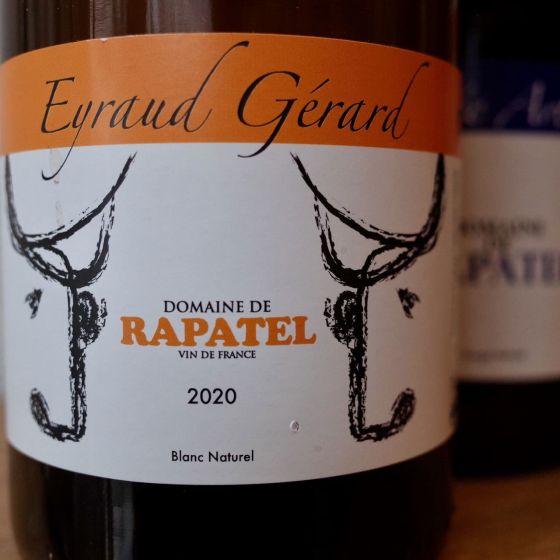 <b>Domaine de Rapatel, Gérard Eyraud</b>|grande signature blanc|wit