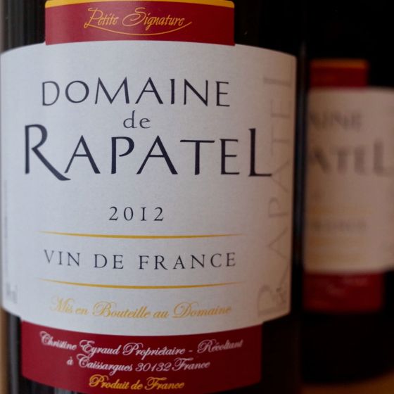 <b>Domaine de Rapatel, Gérard Eyraud</b>|signature rouge|rood