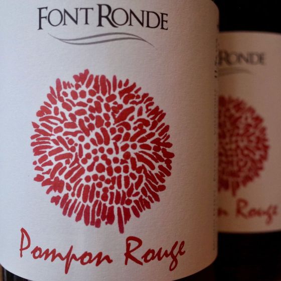 <b>Mas de la Font Ronde, Moulin Frères, Vincent Moulin</b>|pompon|rood