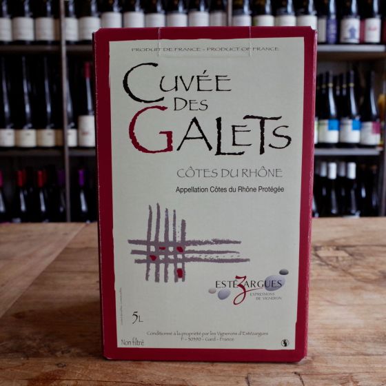 <b>Les Vignerons d’Estezargues</b>|cuvée des galets bib 5 liter|rood