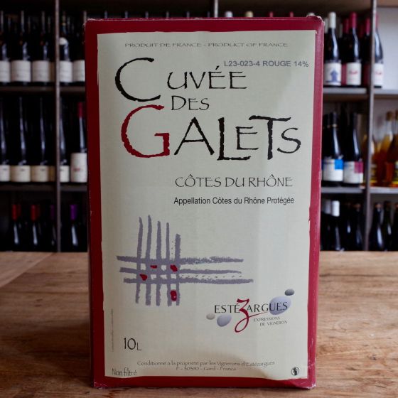 <b>Les Vignerons d’Estezargues</b>|cuvée des galets bib 10 liter|rood