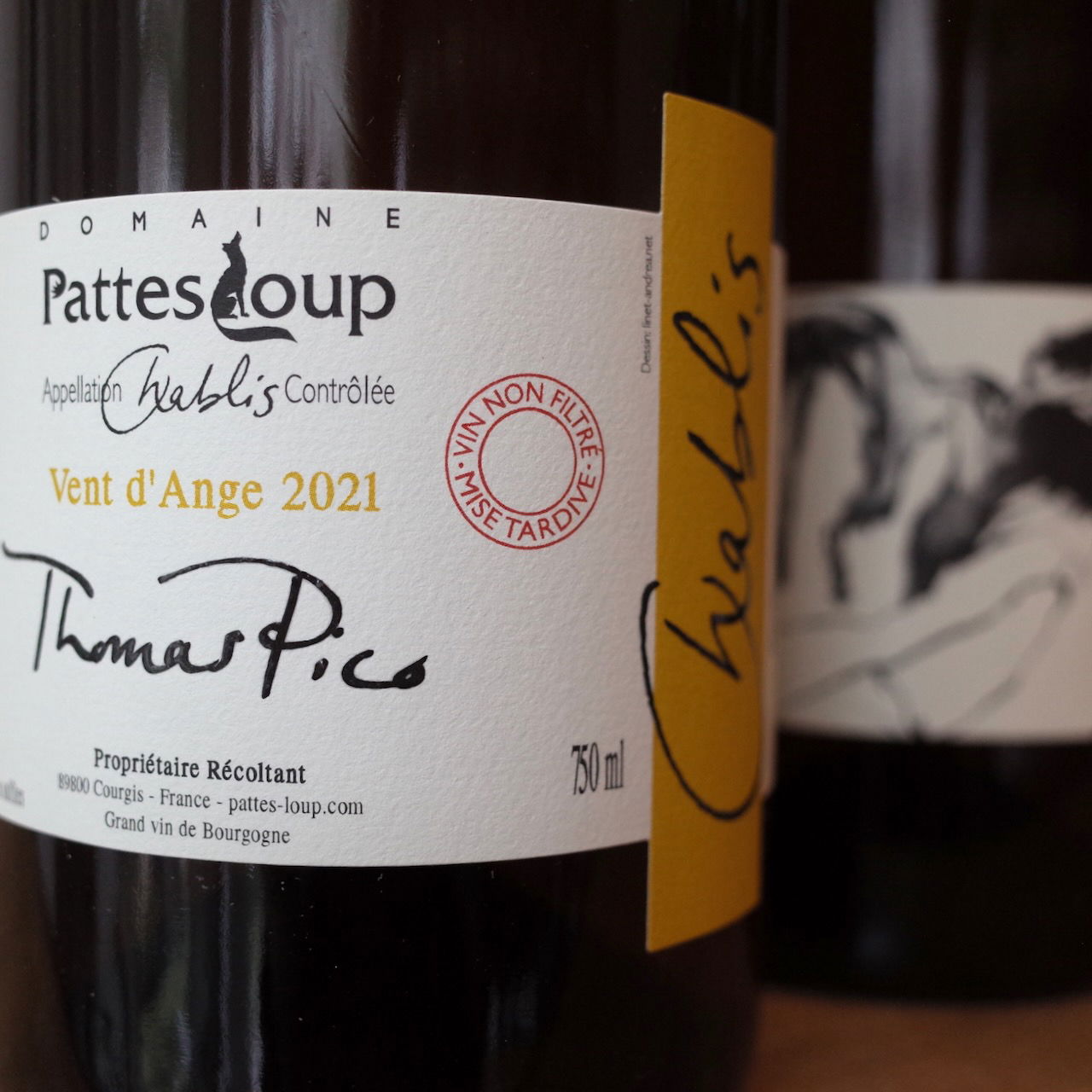 <b>Domaine Pattes Loup, Thomas Pico</b>|chablis 'mise tardive'|wit
