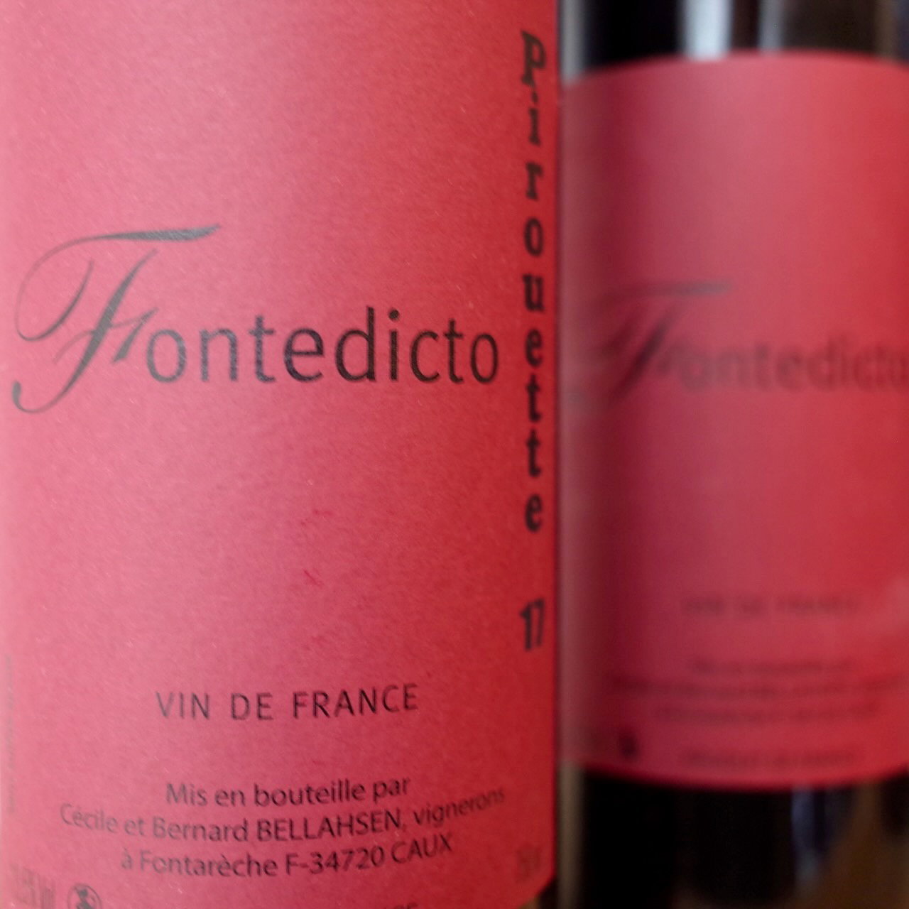<b>Domaine Fontedicto, Bernard Bellahsen</b>|pirouette|rood